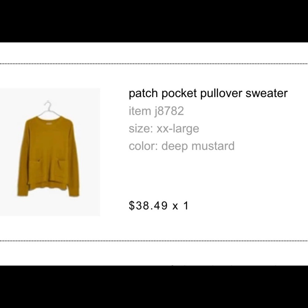 Mustard Madewell Sweater